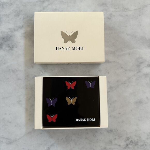 Vintage New Mori Hanae Butterly Cosmetic Travel Pouch Bag Sewing Kit Japan Rare! - Picture 15 of 16